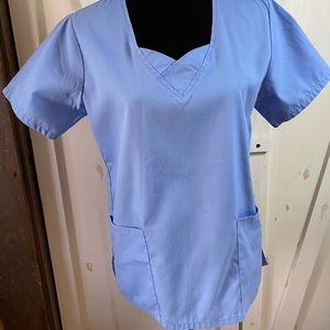 Apple Life Short Sleeve Scrub Top